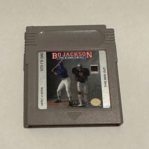 Bo Jackson’s Hit and Run Two Games in One Nintendo Gameboy